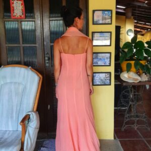 Vestido salmão – tam P