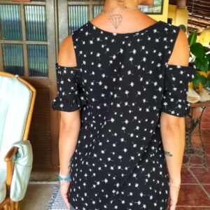 Camisa preta estampada – Disfrutti – tam P