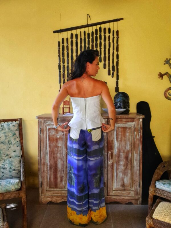 Calça estampa azul e transparencia -Limelight -tam P - Image 2