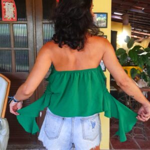 Short saia jeans – Espaço Fashion – tam 38