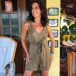 Macaquinho verde musgo – Fresia – tam M