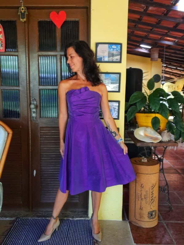 Vestido lilás tomara que caia - Azpex - tam P - Image 4