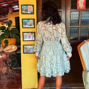 Vestido verde água – Simplee – tam G