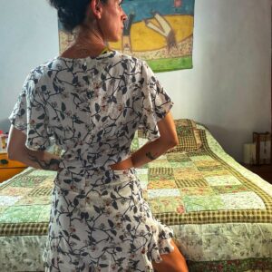 Macacaquinho branco estampa de flor – Angel City – tam M