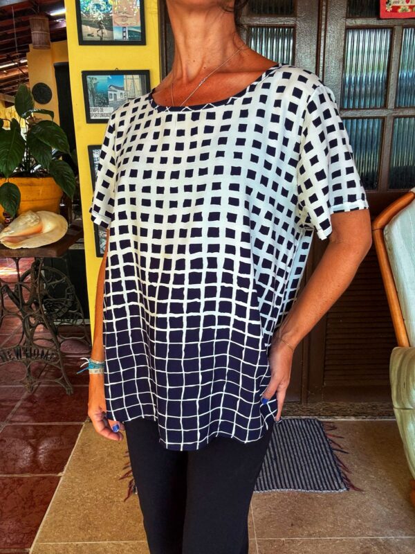 Camisa estampada com quadrados - Camerata - tam G - Image 3
