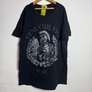 Camiseta preta estampa Roma – BS – tam P