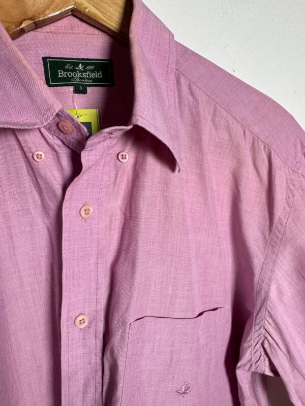 Camisa social rosa claro - Brooksfield - tam G