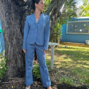 Conjunto azul com ombreira – Liss Best – tam 38