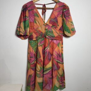 Vestido estampado colorido – tam 38 / 40