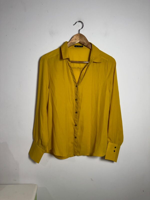 Camisa mostarda - Alk Urban - tam 38