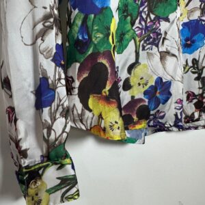 Camisa estampa colorida de flores – tam 38