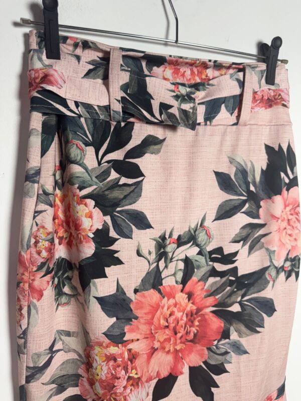 Saia rosa com estampa de flores - Olam - tam M - Image 5