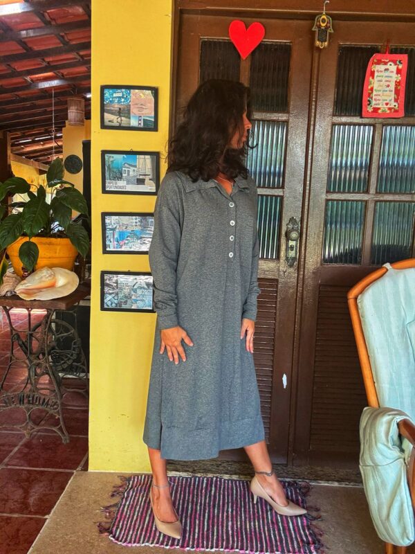 Vestido cinza - Viva vest - tam G - Image 4