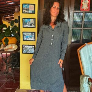 Vestido cinza – Viva vest – tam G