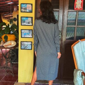 Vestido cinza – Viva vest – tam G