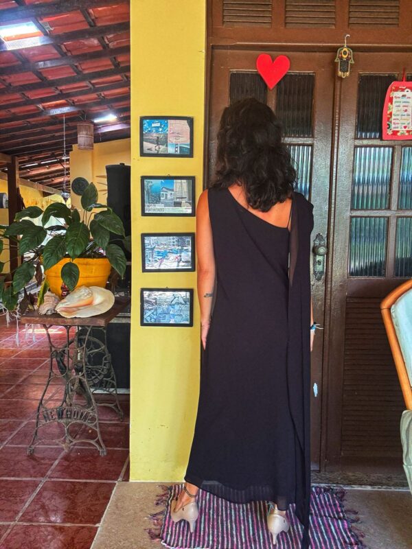 Vestido preto com miçangas - Tania Pedreira - tam P - Image 7