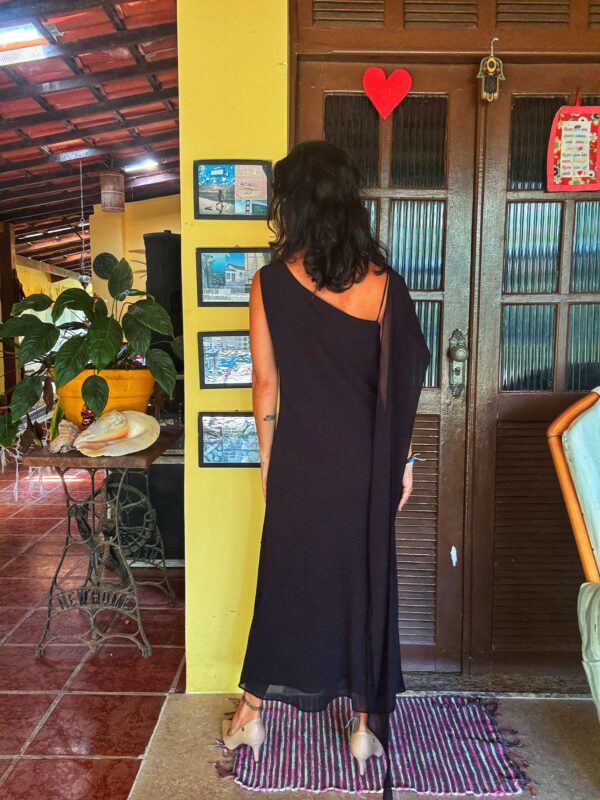 Vestido preto com miçangas - Tania Pedreira - tam P - Image 3