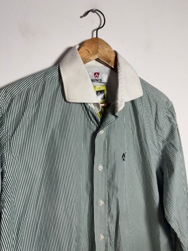 Camisa social verde listrada - Kitsch - tam G - Image 5