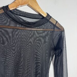 Body preto com transparencia – tam G