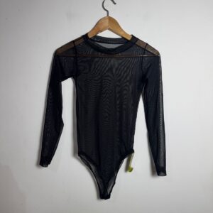 Body preto com transparencia – tam G