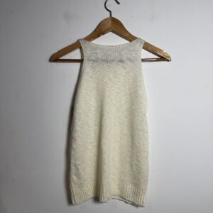 Blusa branca de tricô – tam M