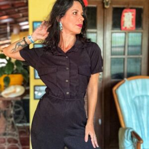 Macacão preto – tam G