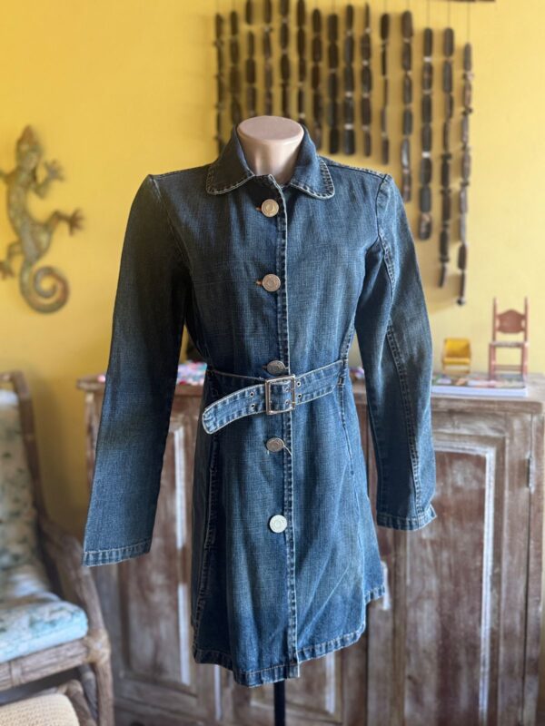 Sobretudo trench coat jeans - Pen - tam P