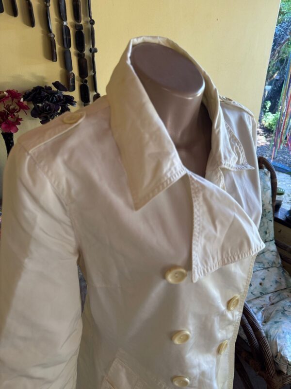 Casaco trench coat branco gelo - Zara - tam M - Image 4