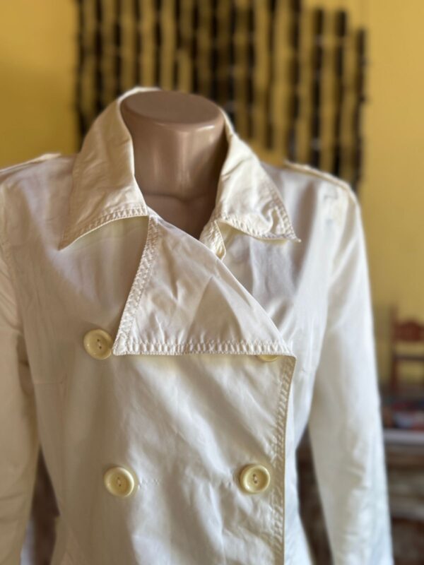 Casaco trench coat branco gelo - Zara - tam M - Image 2