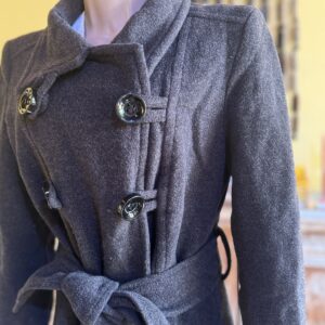 Sobretudo de lã preto – Zara – tam G