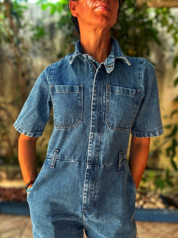 Macacão jeans - Usoassim - tam P - Image 3