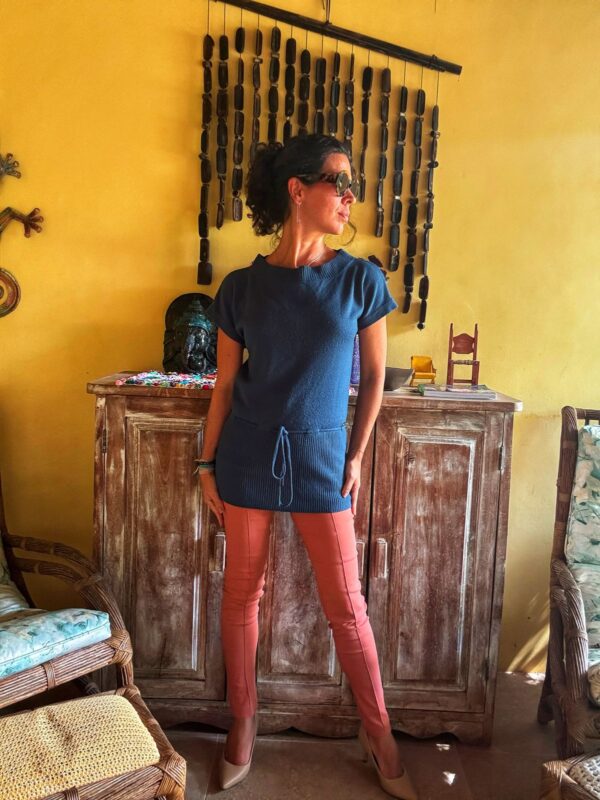 Blusa azul marinho de tricô - Miss H - tam 38 - Image 6