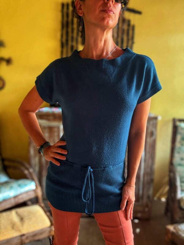 Blusa azul marinho de tricô - Miss H - tam 38 - Image 5