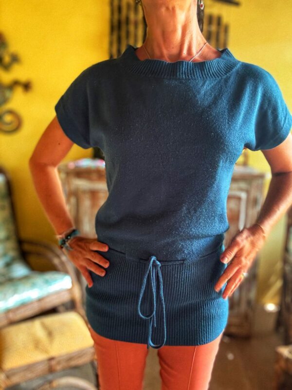 Blusa azul marinho de tricô - Miss H - tam 38 - Image 4