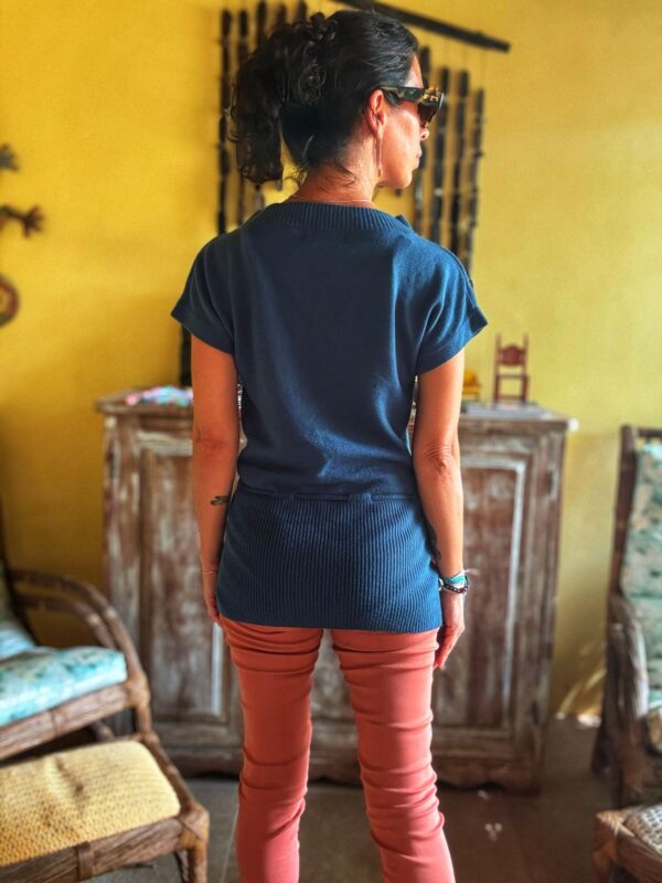 Blusa azul marinho de tricô - Miss H - tam 38 - Image 2