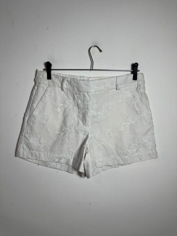 Short branco com detalhes florais - Loft - tam p *NOVO*