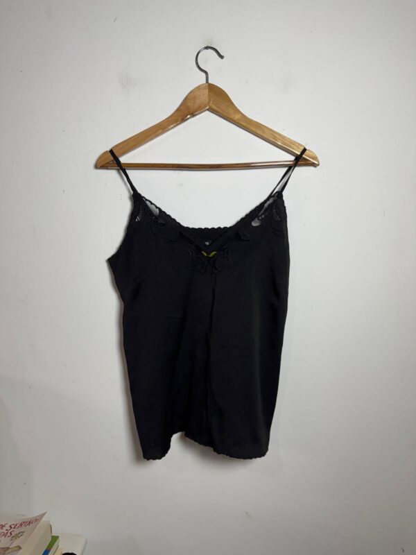 Blusa preta com alcinha - Express - tam P *NOVO*