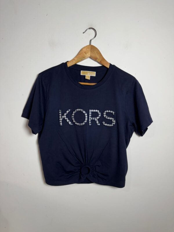 Camiseta azul marinho com detalhe - Michael Kors - tam M *NOVO*