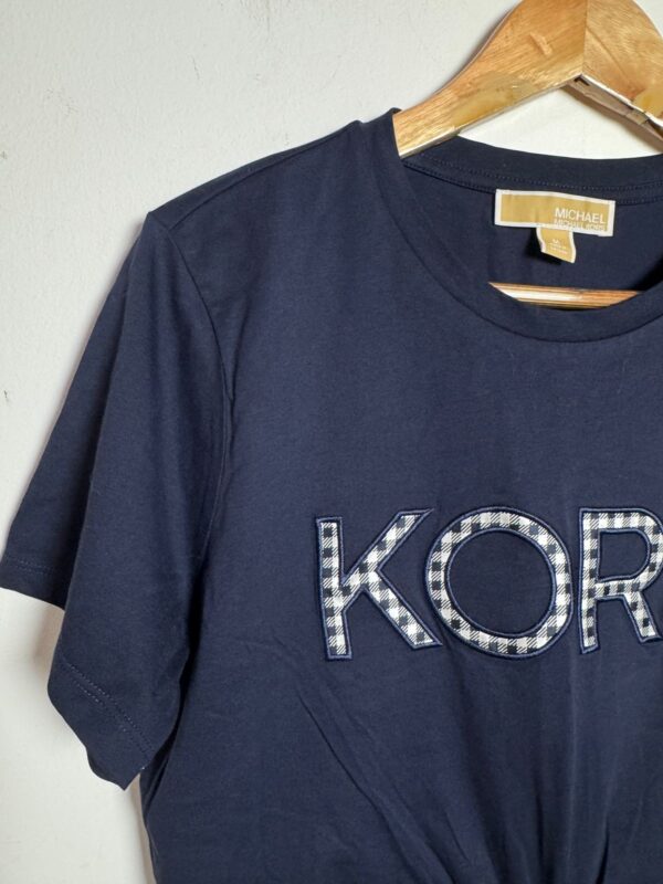 Camiseta azul marinho com detalhe - Michael Kors - tam M *NOVO* - Image 6