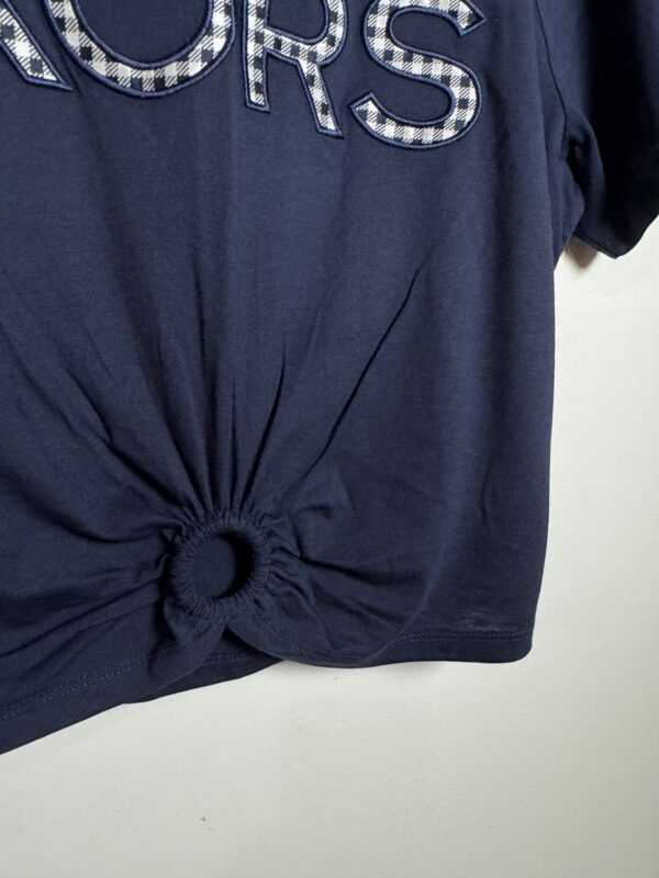 Camiseta azul marinho com detalhe - Michael Kors - tam M *NOVO* - Image 4
