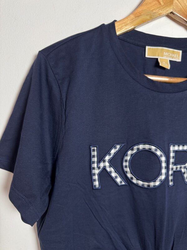 Camiseta azul marinho com detalhe - Michael Kors - tam M *NOVO* - Image 3
