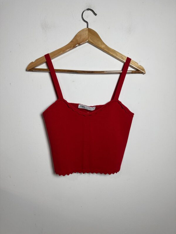 Cropped vermelho - Zara - tam P *NOVO*