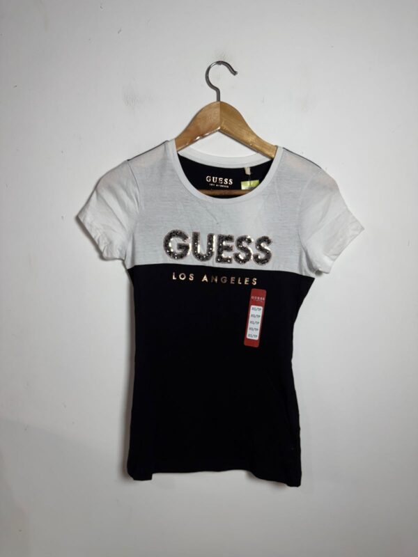 Blusa preta e branca - Guess - tam P *NOVO*