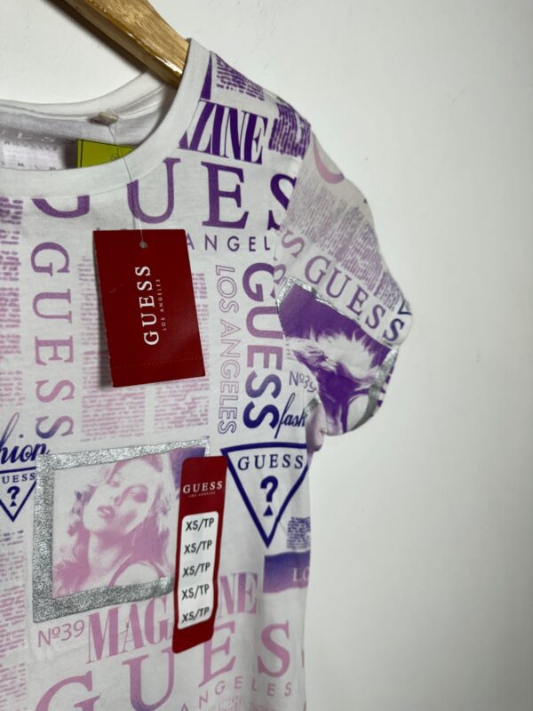 Blusa estampa lilás - Guess - tam P *NOVO* - Image 5