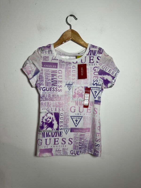 Blusa estampa lilás - Guess - tam P *NOVO*