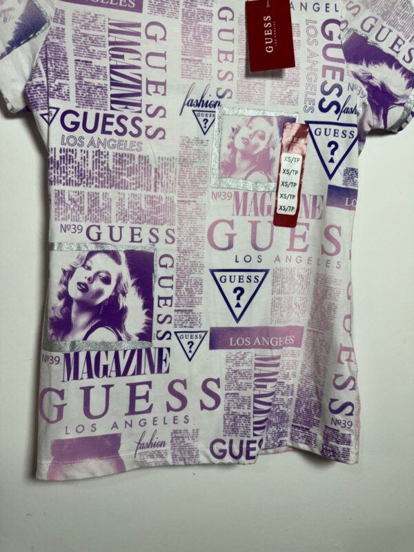 Blusa estampa lilás - Guess - tam P *NOVO* - Image 4