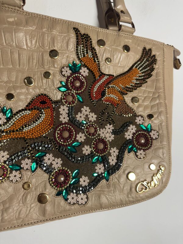 Bolsa com pássaros bordados - Carmen Steffens - Image 6