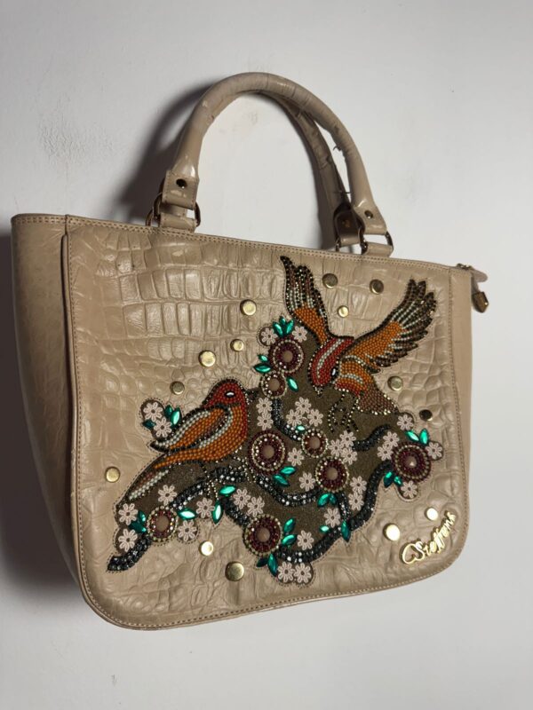 Bolsa com pássaros bordados - Carmen Steffens - Image 5