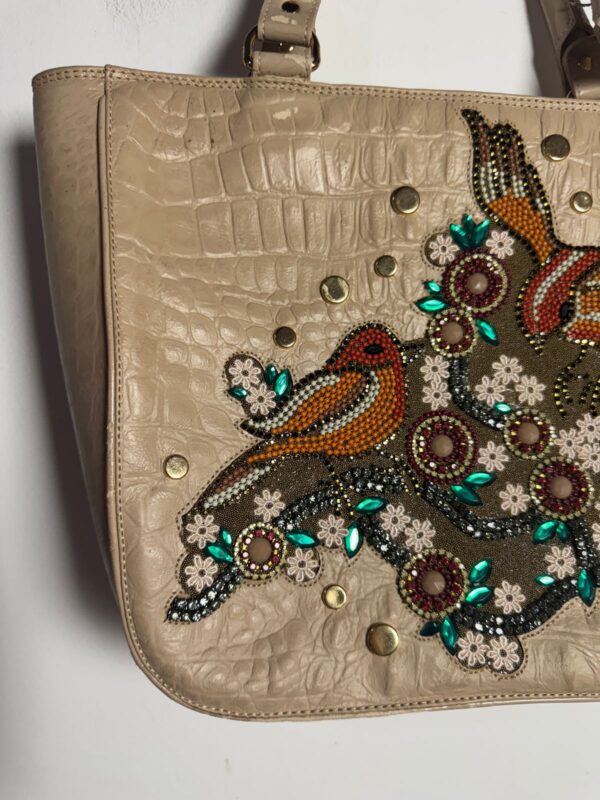 Bolsa com pássaros bordados - Carmen Steffens - Image 4