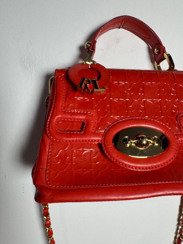 Bolsa Ralph Lauren vermelha alaranjada original